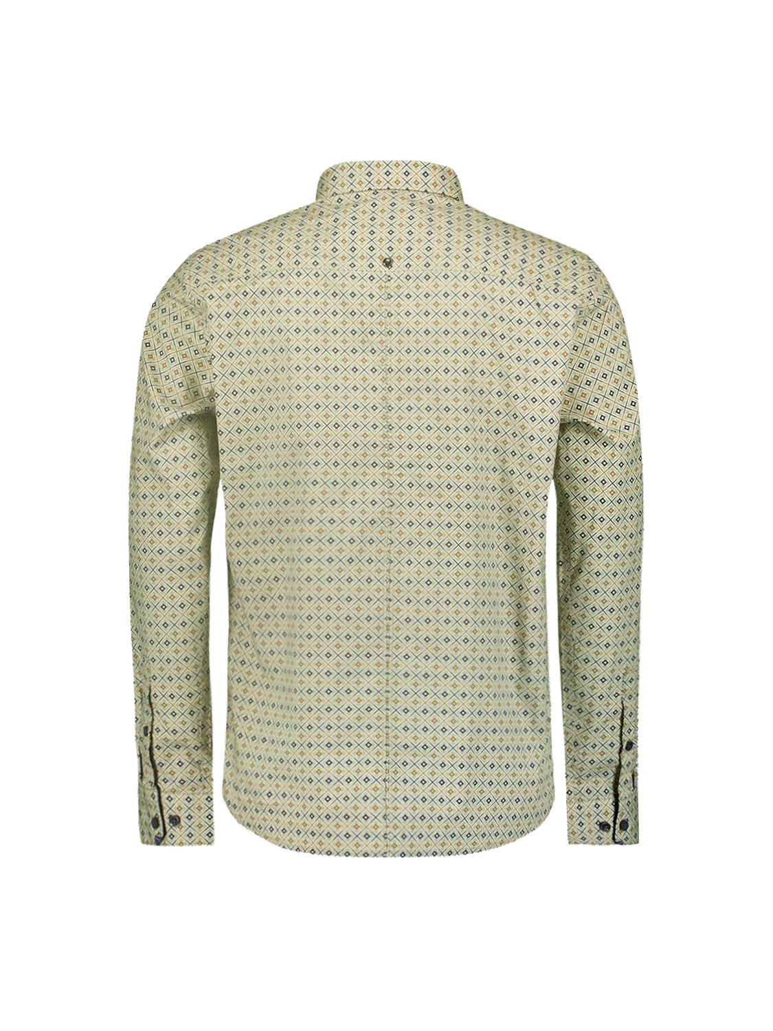 No Excess - Printed Stretch Shirt - Smoke