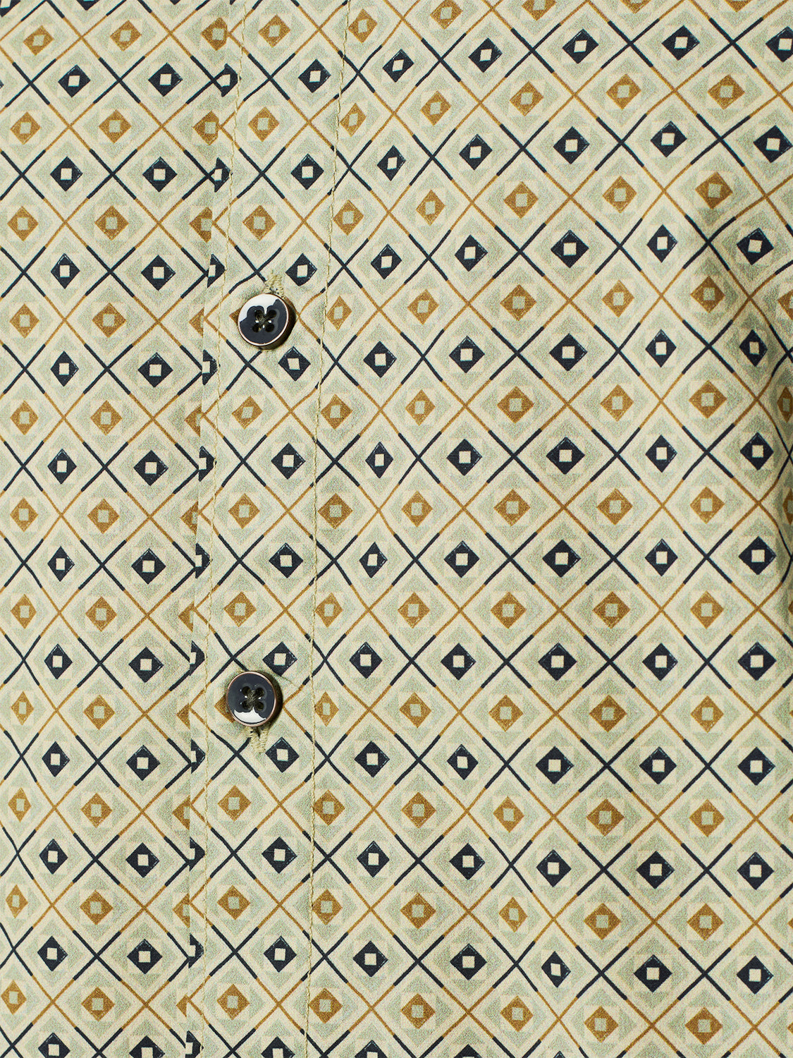 No Excess - Printed Stretch Shirt - Smoke