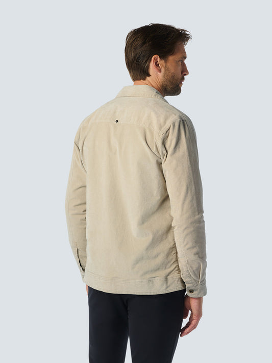 No Excess - Corduroy Stretch Overshirt - Cement