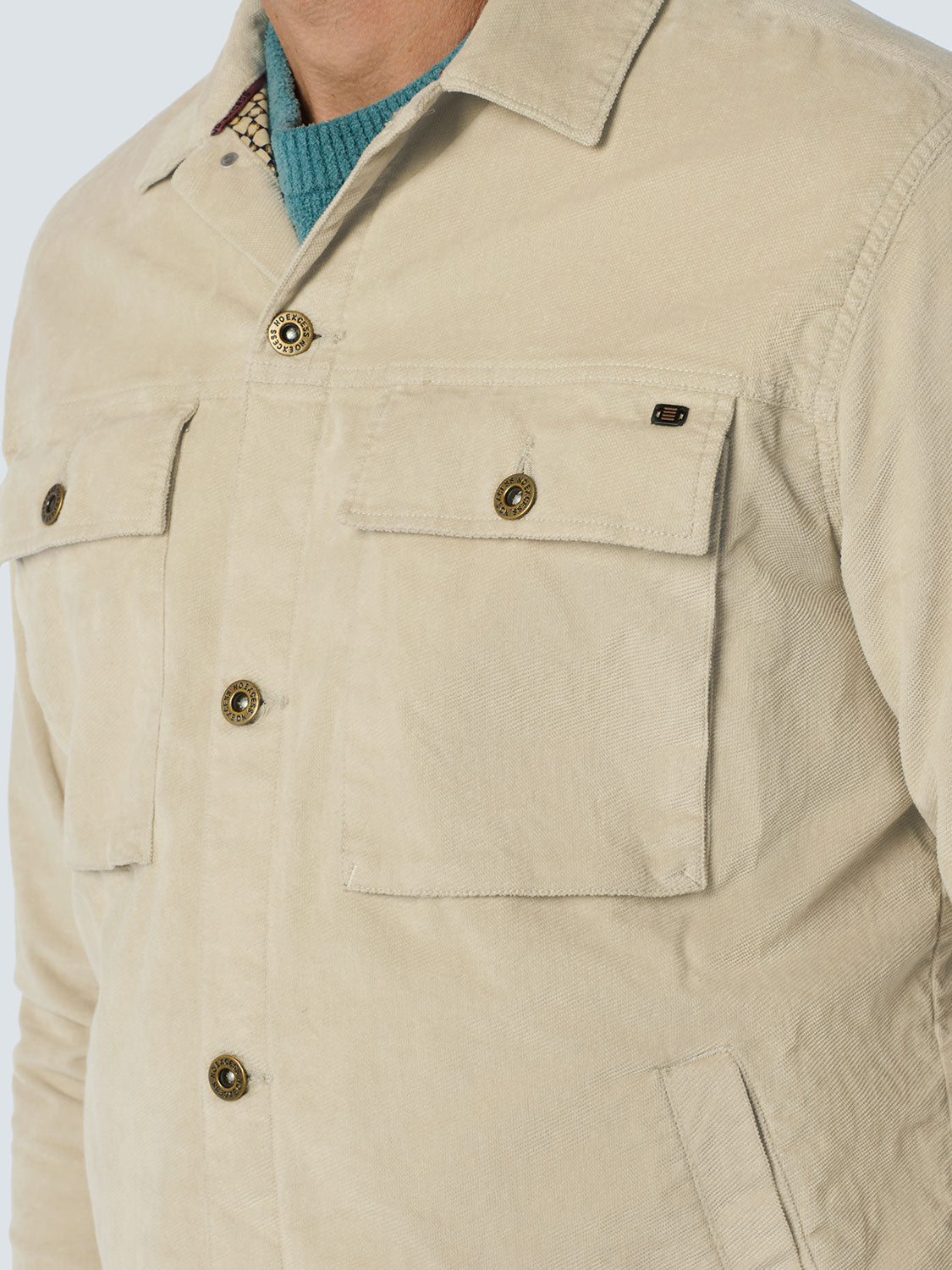 No Excess - Corduroy Stretch Overshirt - Cement