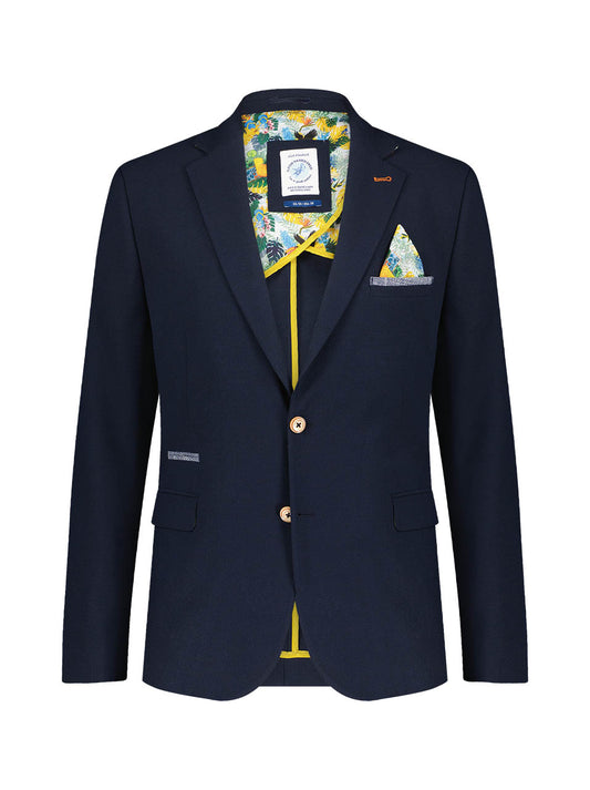 A Fish Named Fred - Navy Bubble Blazer