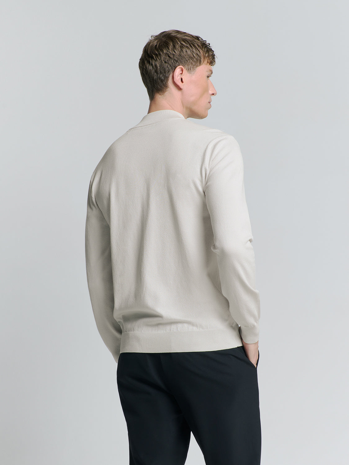 No Excess - Half Zip Pullover - Chalk or Mauve