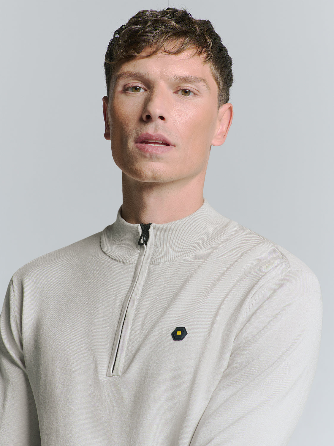 No Excess - Half Zip Pullover - Chalk or Mauve