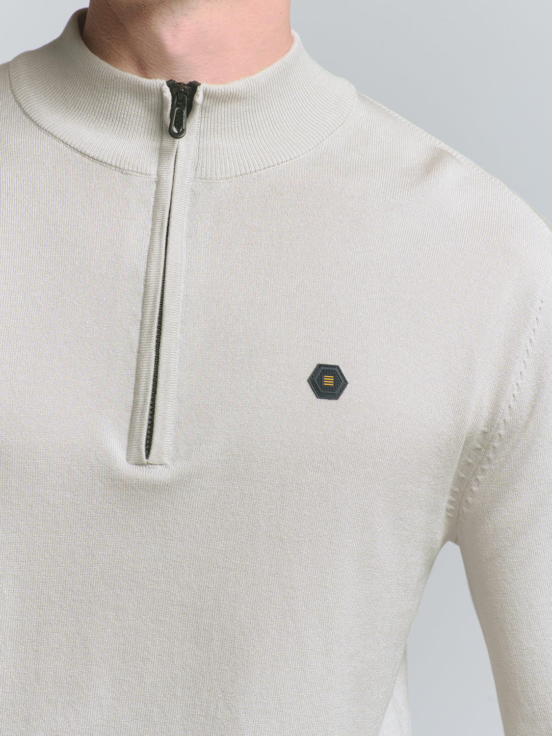 No Excess - Half Zip Pullover - Chalk or Mauve