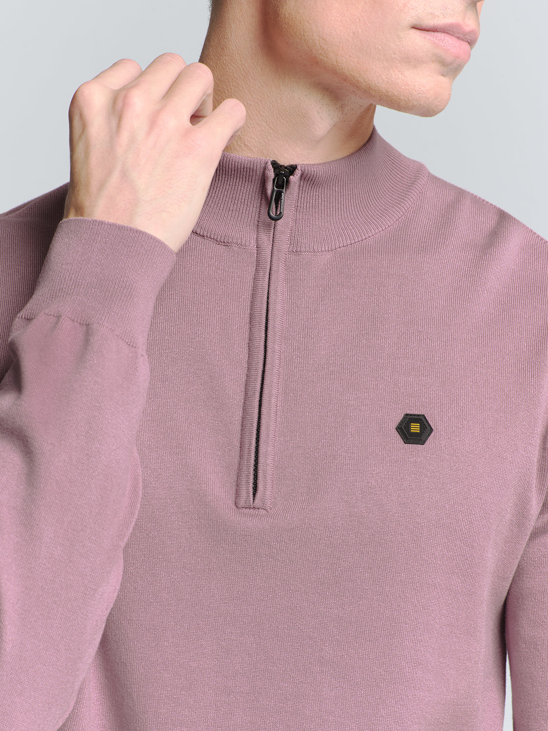 No Excess - Half Zip Pullover - Chalk or Mauve