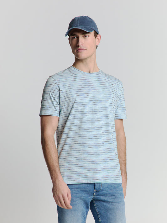 No Excess - Crewneck Melange T-Shirt - Cloud