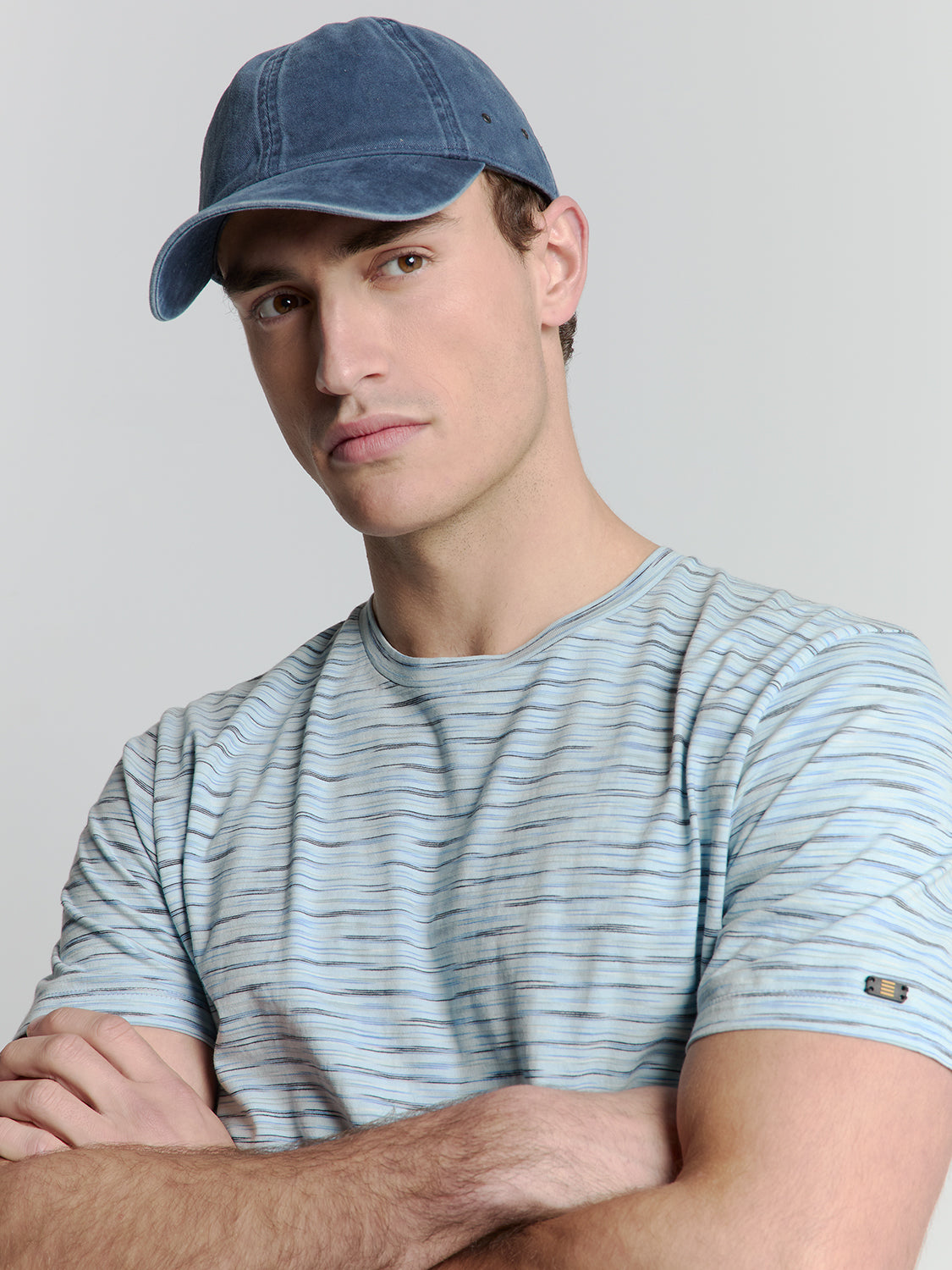 No Excess - Crewneck Melange T-Shirt - Cloud