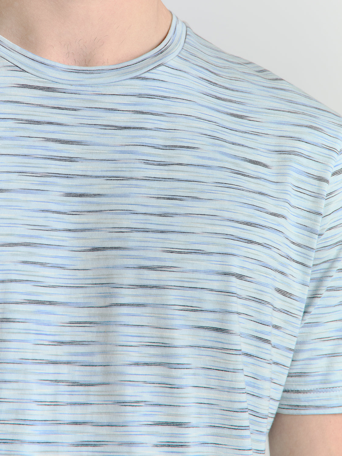 No Excess - Crewneck Melange T-Shirt - Cloud