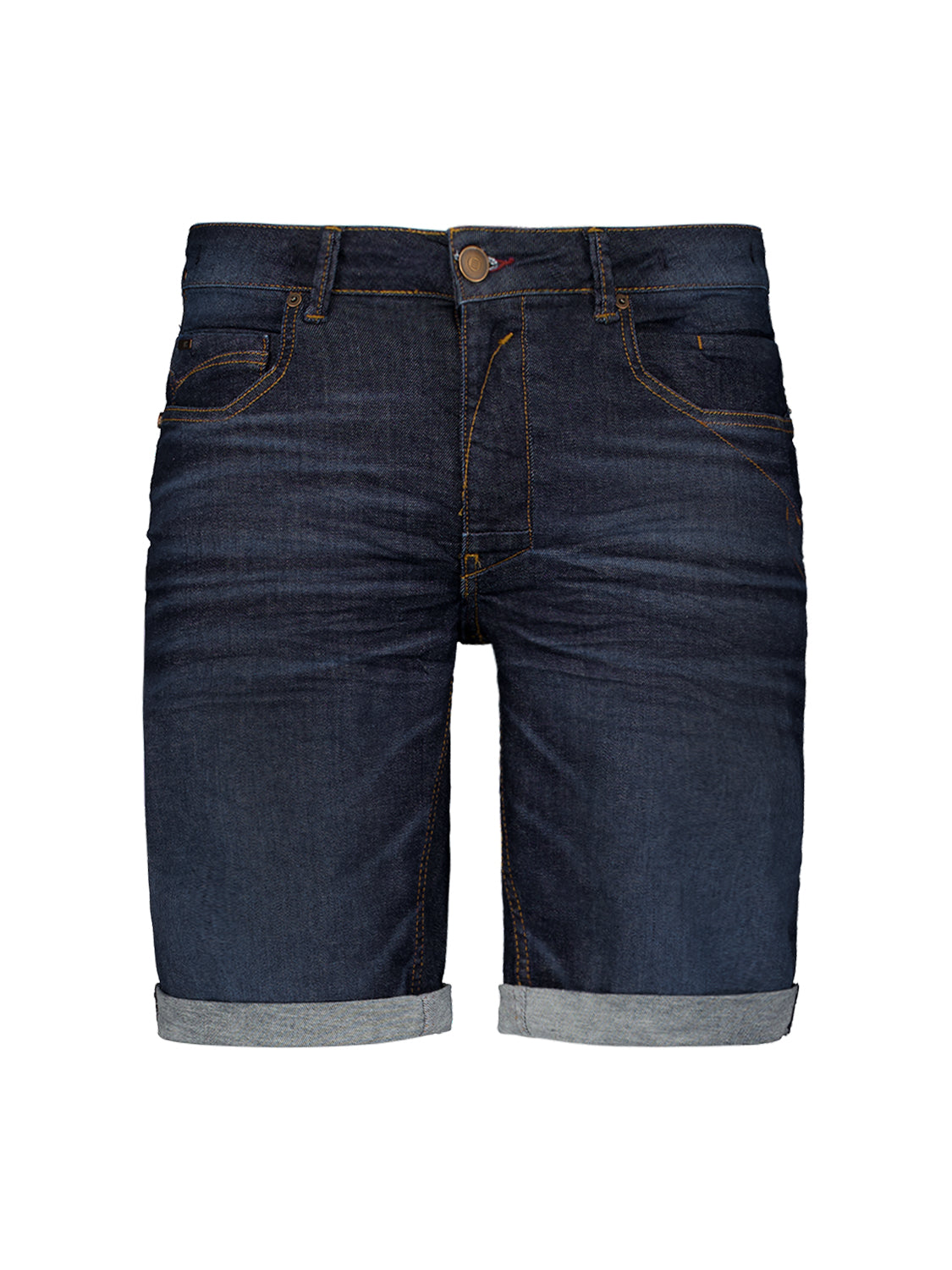 No Excess - Stretch Denim Shorts - Dark Wash