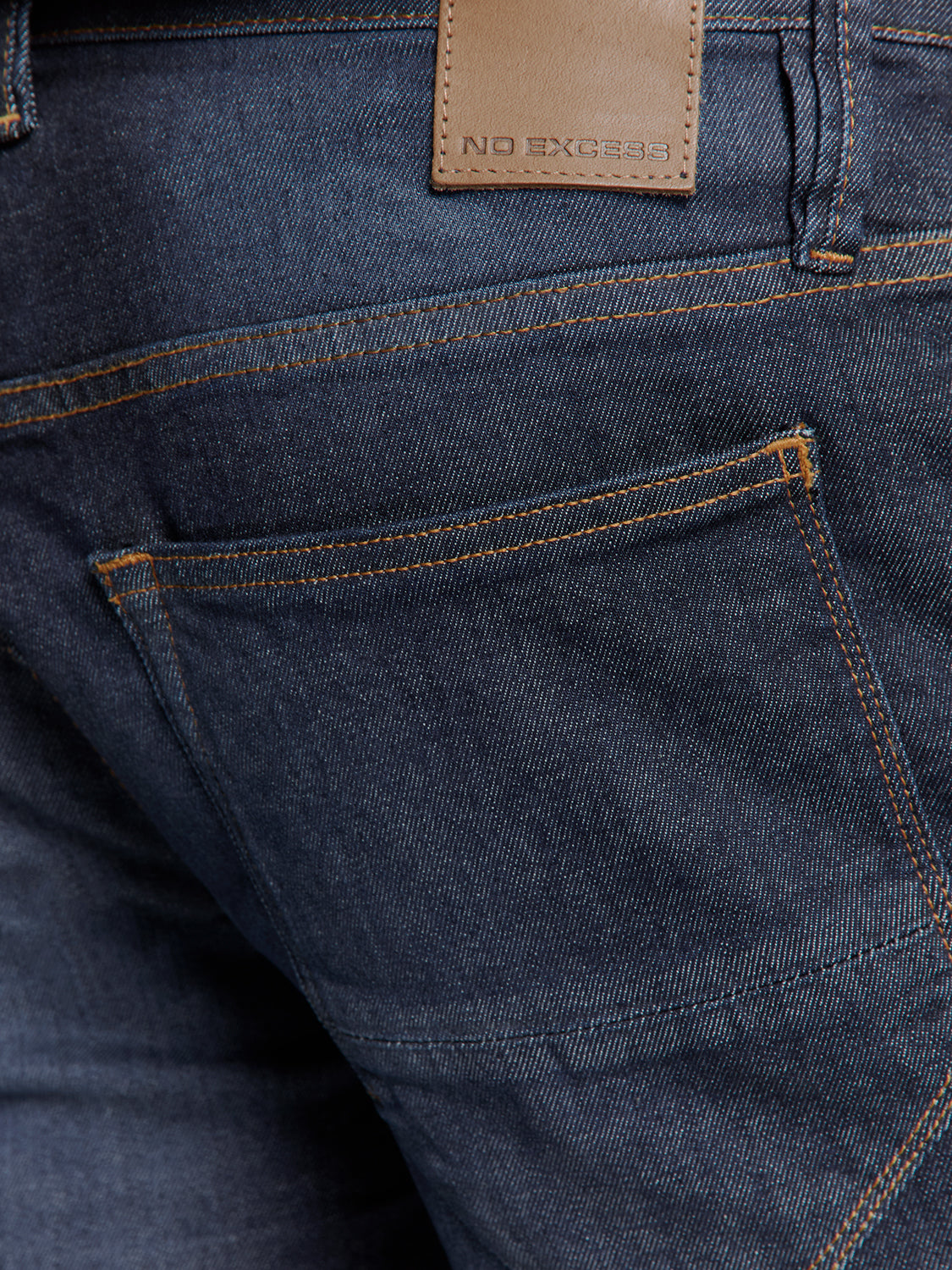 No Excess - Stretch Denim Shorts - Dark Wash