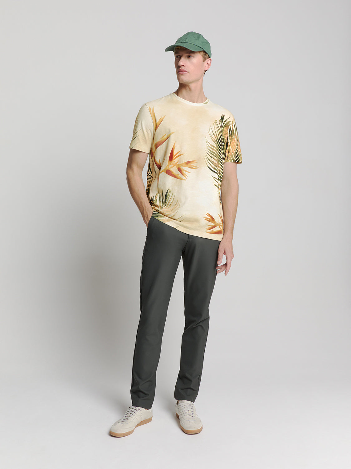 No Excess - Knitted Crewneck Printed Tee - Sand