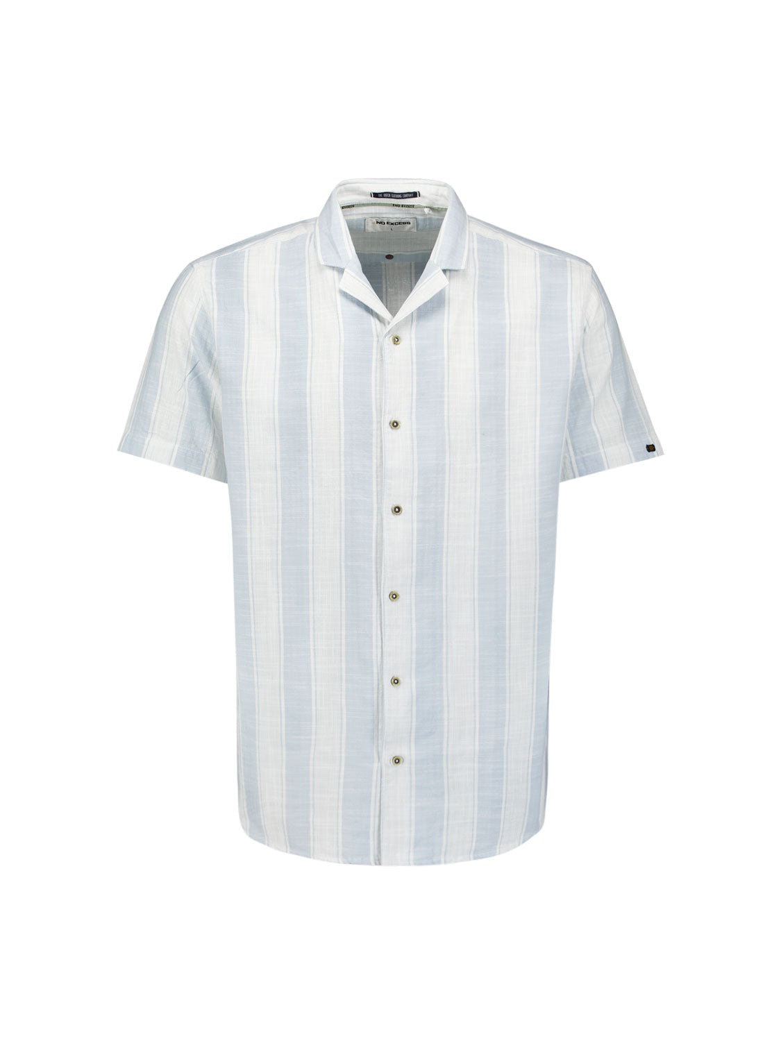 No Excess - Woven Short Sleeved Shirt - Sky