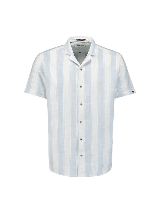 No Excess - Woven Short Sleeved Shirt - Sky