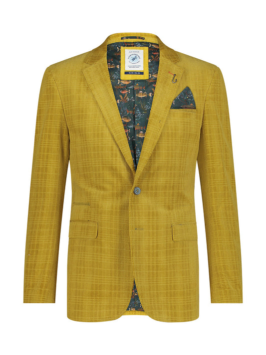 A Fish Named Fred - Corduroy Blazer - Gold Check