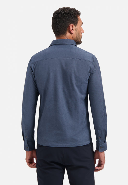 No Excess - Stretch Jersey Shirt - Washed Blue
