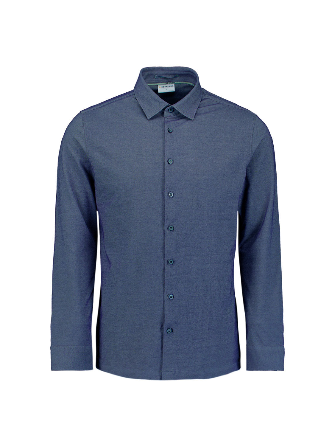 No Excess - Stretch Jersey Shirt - Washed Blue