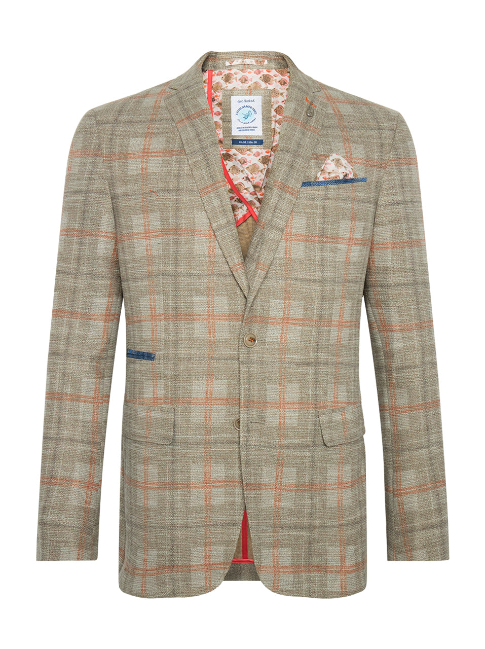 A Fish Named Fred - Big Check Blazer - Sand or Navy