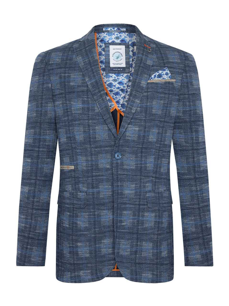 A Fish Named Fred - Big Check Blazer - Sand or Navy