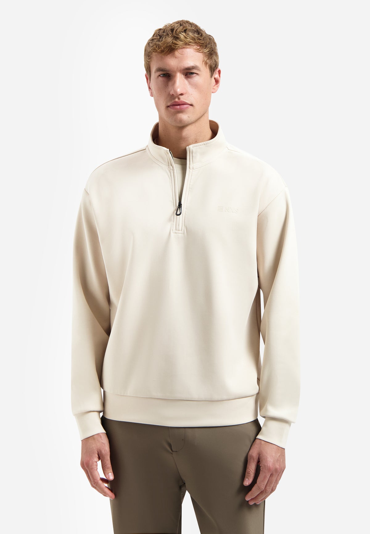 No Excess - Half Zip Sweater - Desert or Light Mauve