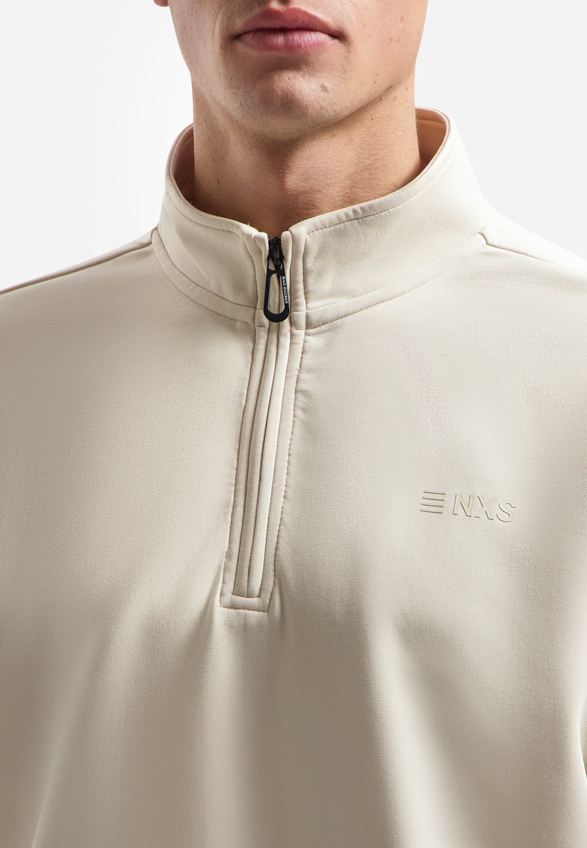 No Excess - Half Zip Sweater - Desert or Light Mauve