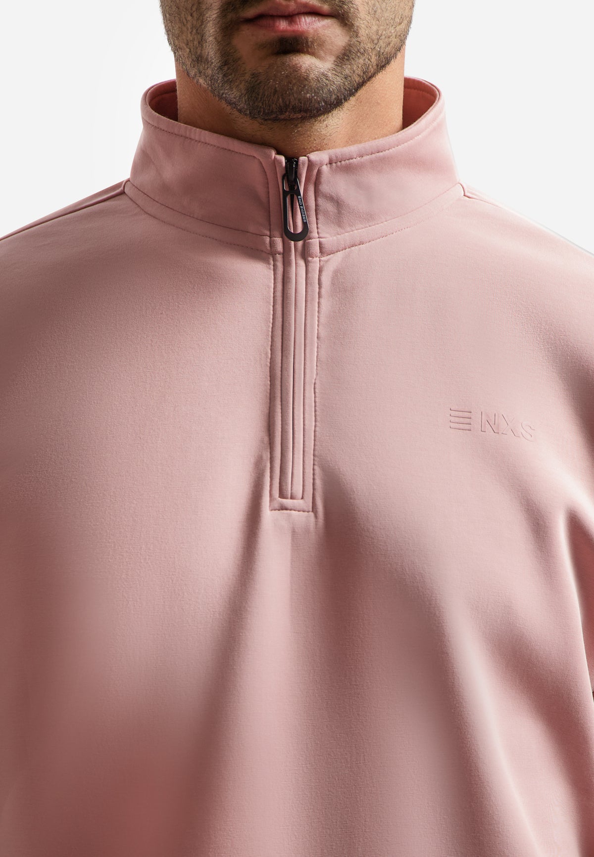 No Excess - Half Zip Sweater - Desert or Light Mauve