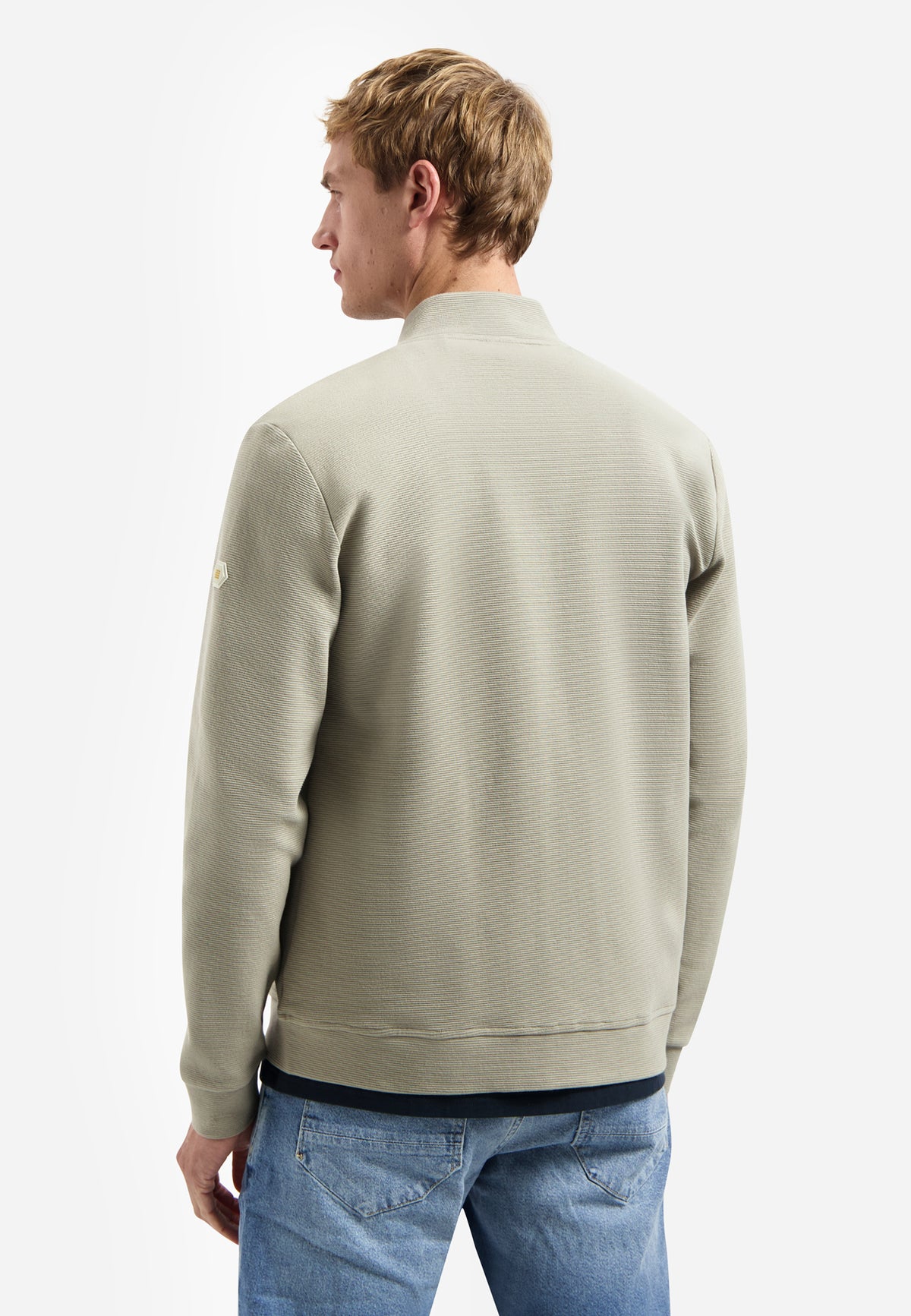 No Excess - Full Zip Sweater - Taupe