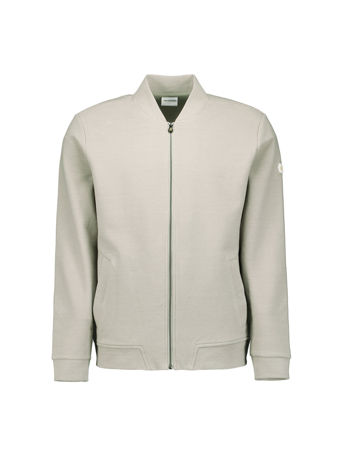 No Excess - Full Zip Sweater - Taupe