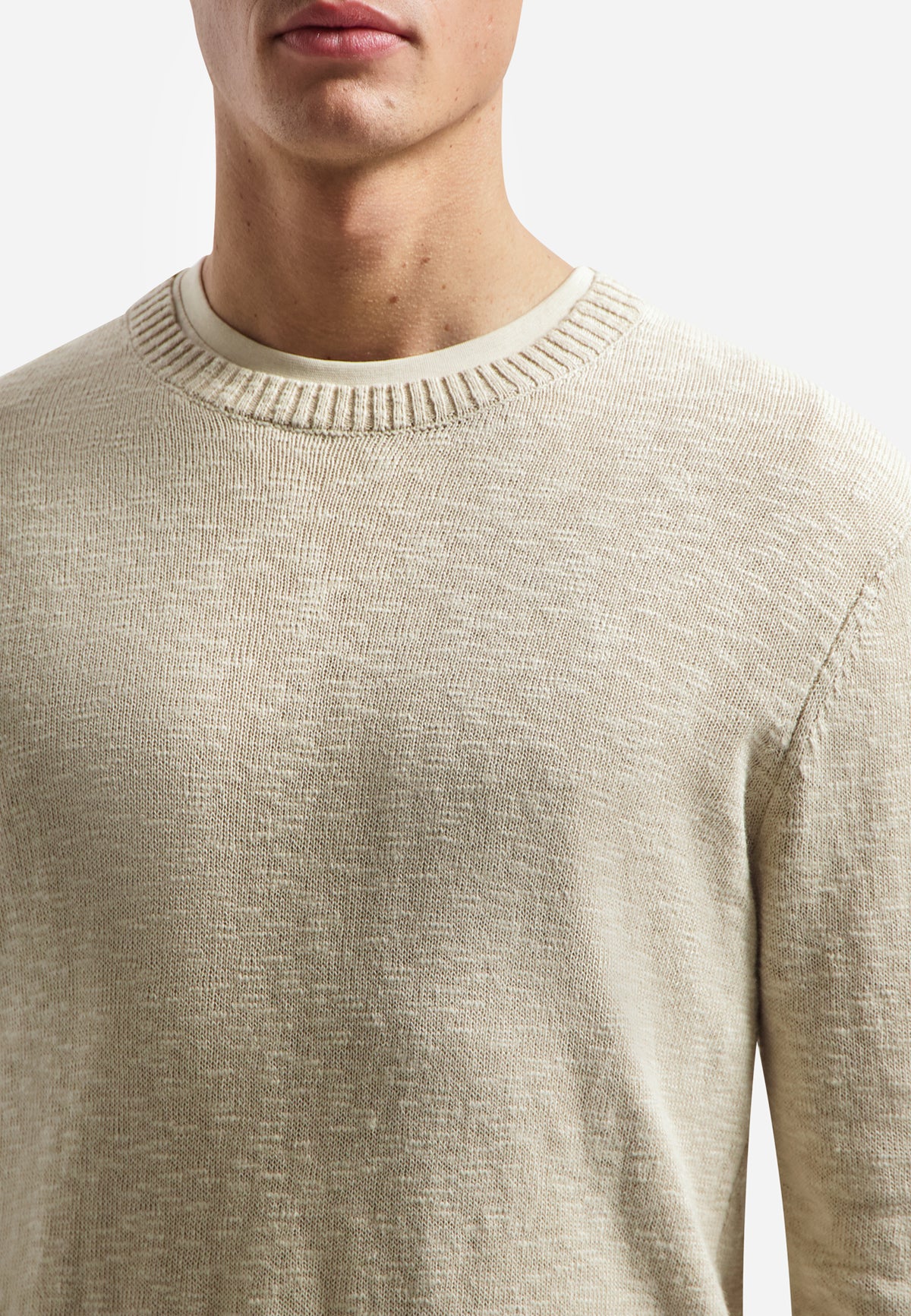 No Excess - Slub Crewneck Pullover - Desert or Sky