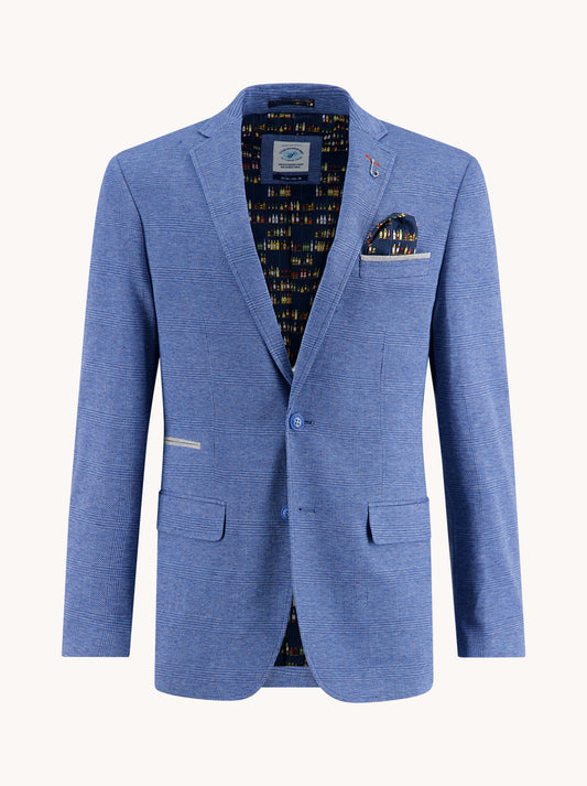 A Fish Named Fred - Plaid Blazer - Blue