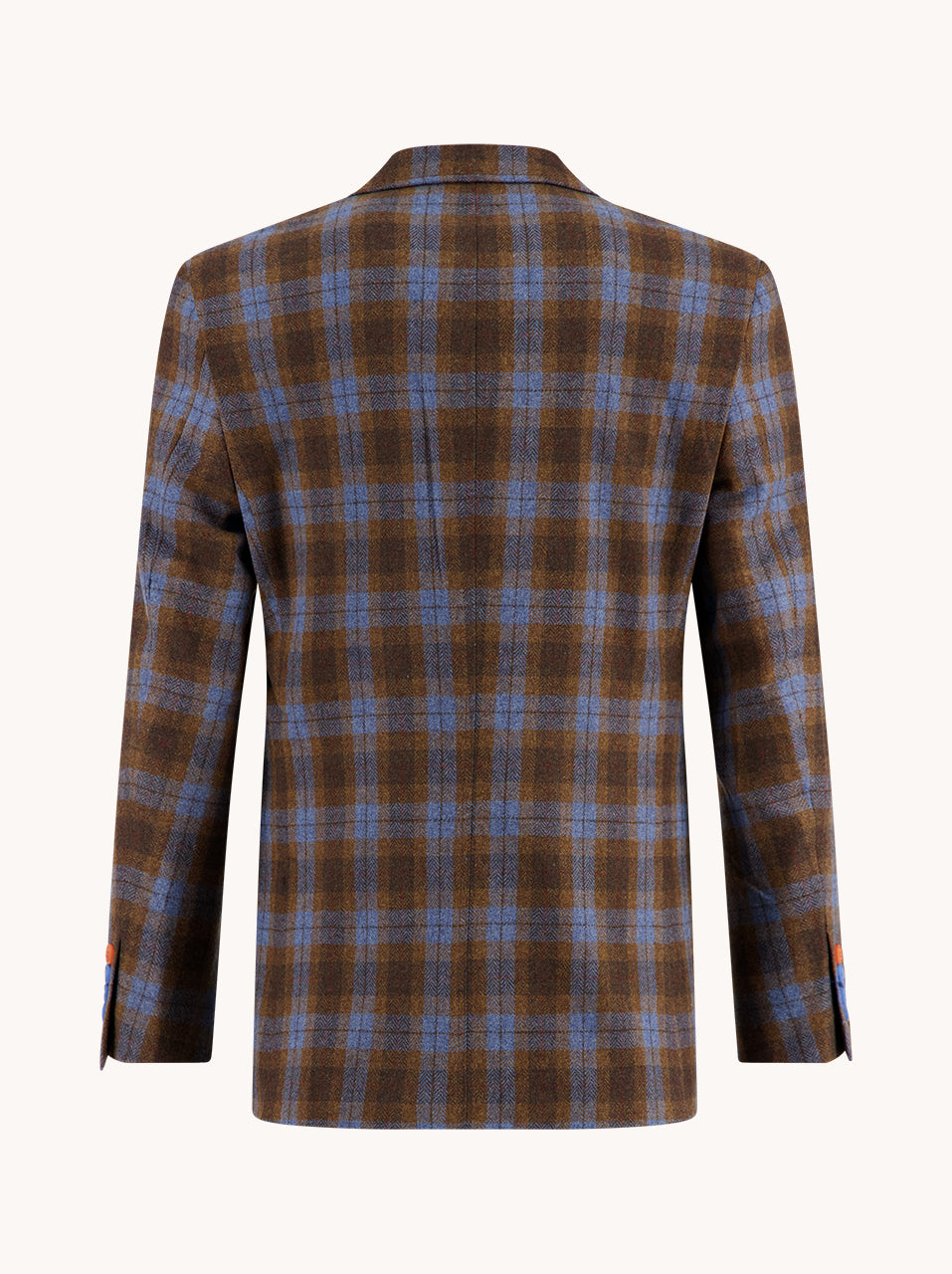 A Fish Named Fred - Pattern Blazer - Brown/Blue Check