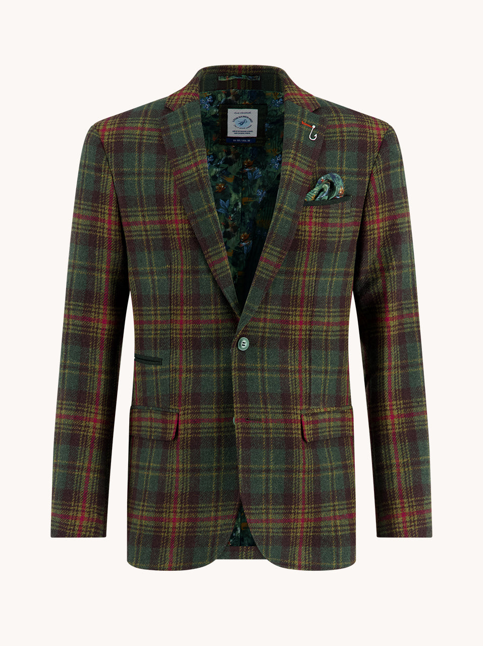 A Fish Named Fred - Tartan Blazer - Green/Red
