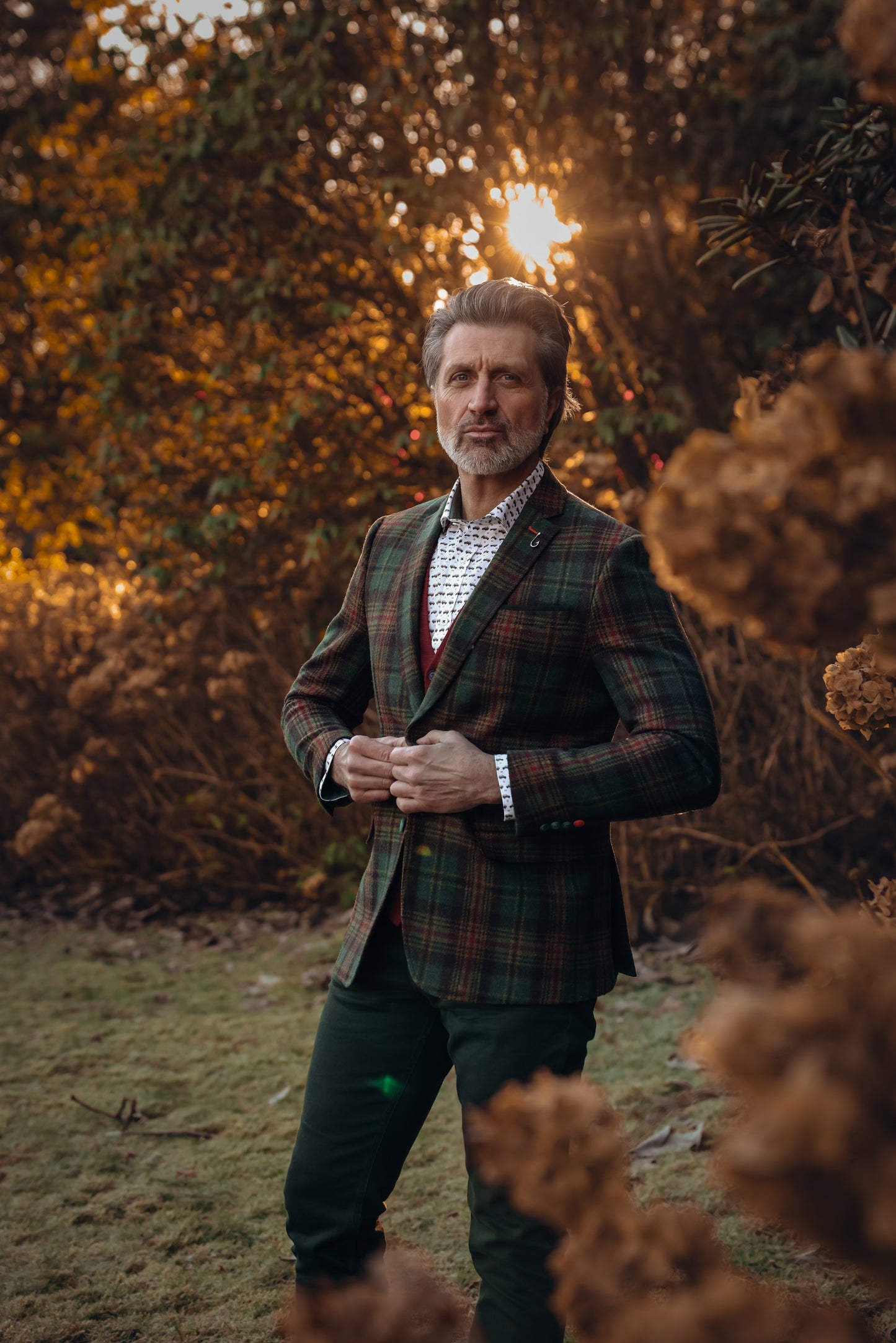 A Fish Named Fred - Tartan Blazer - Green/Red