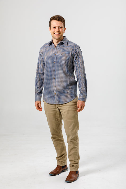 Lichfield - Vonella Shirt - Dark Houndstooth