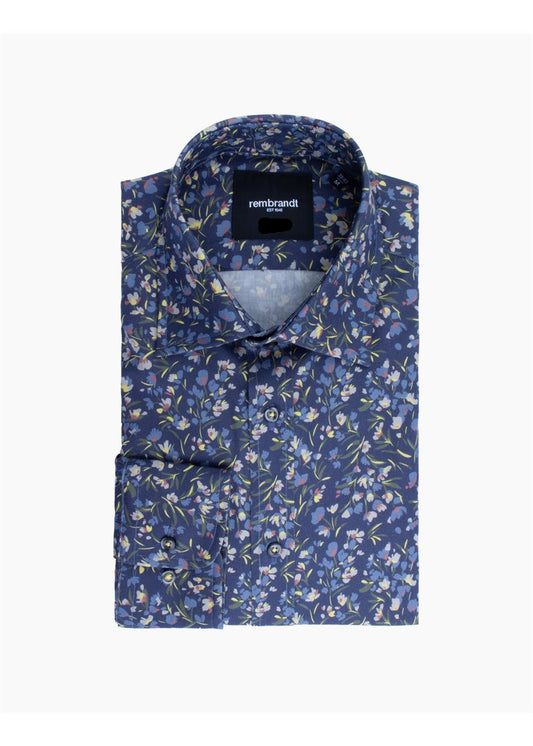 Rembrandt - Sinatra Shirt - Ink Blue Floral