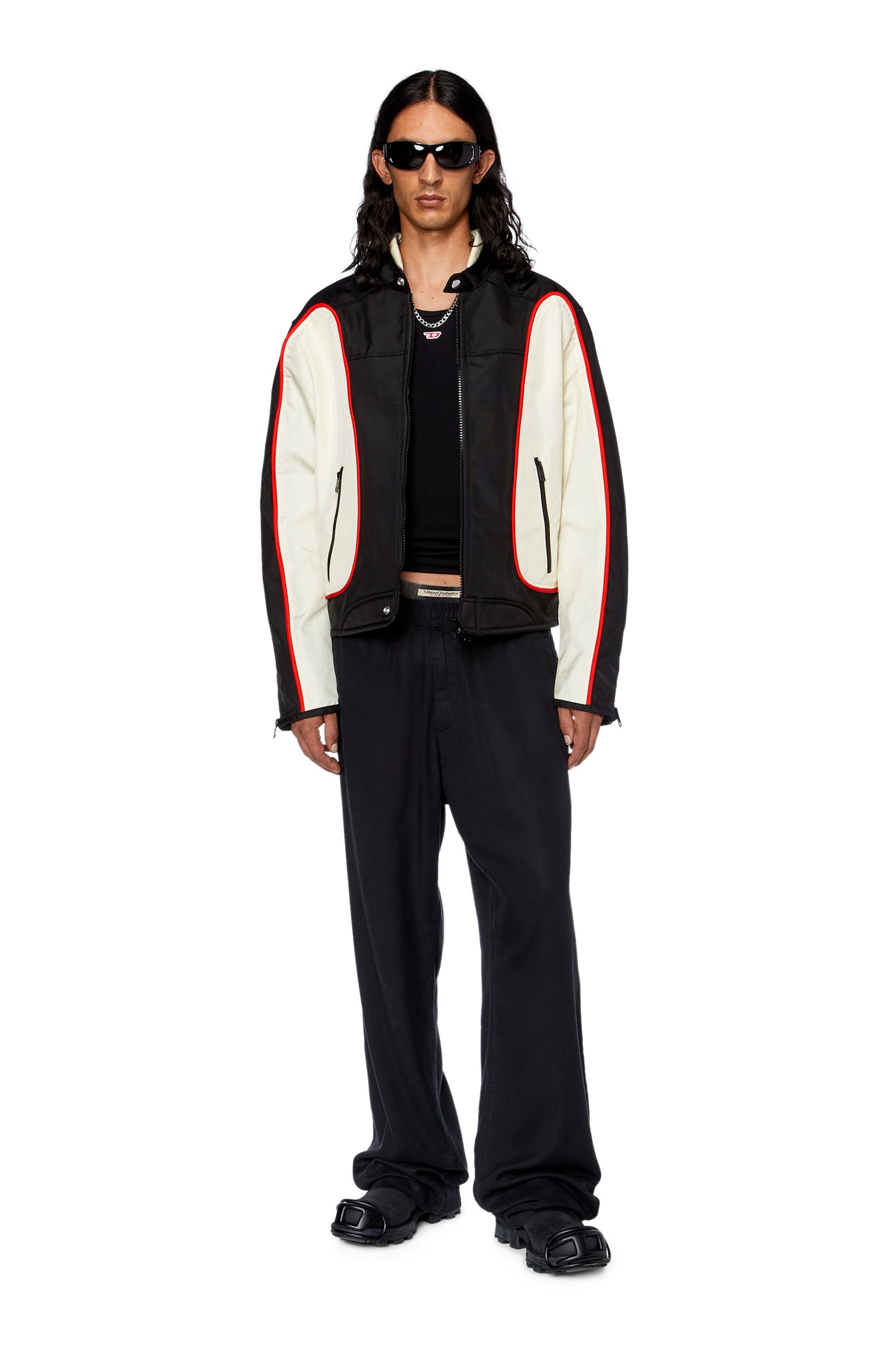 Diesel - J-Blink Jacket - Cream/Black/Red