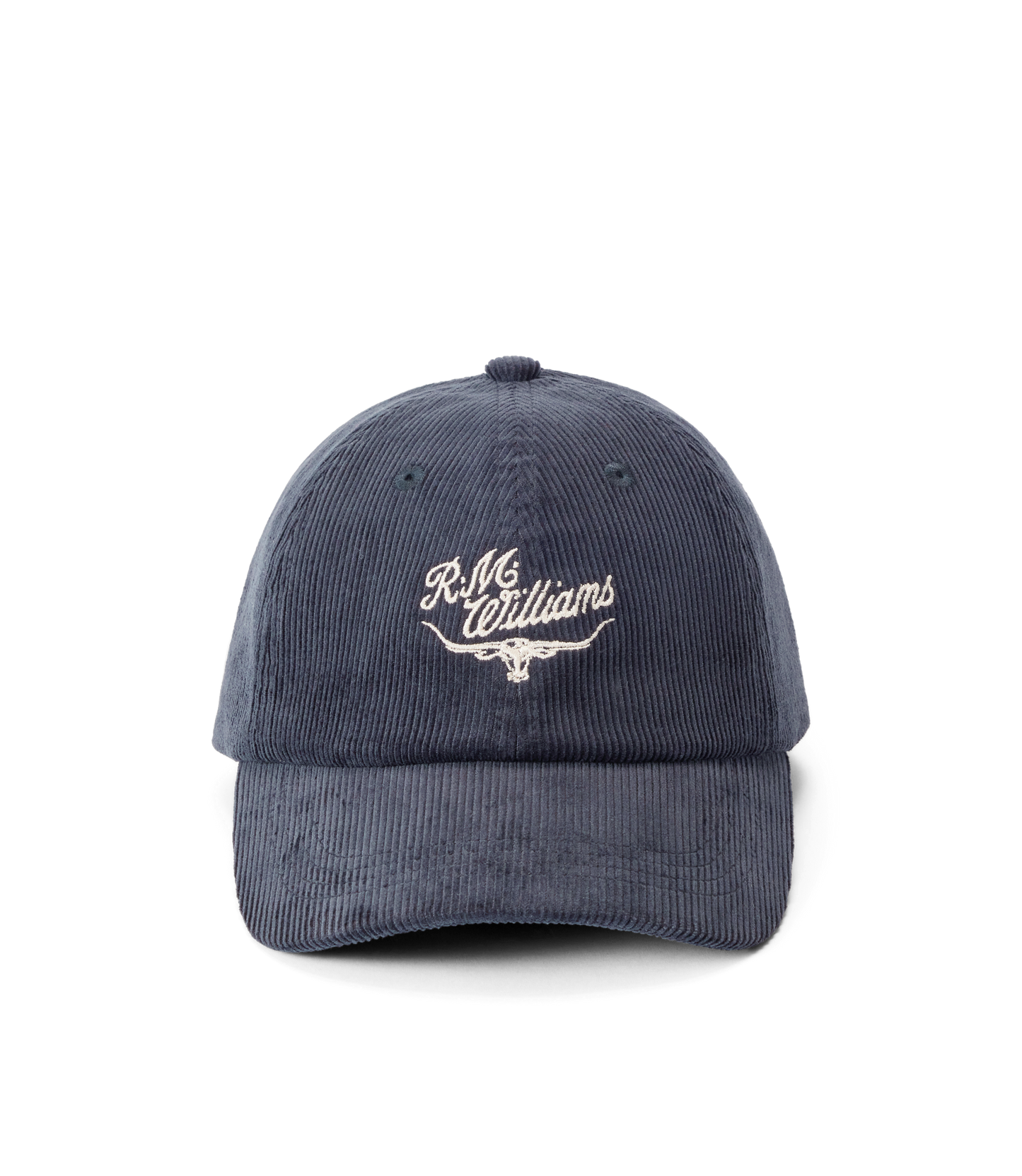 R. M. Williams Script Longhorn Cord Cap - Slate