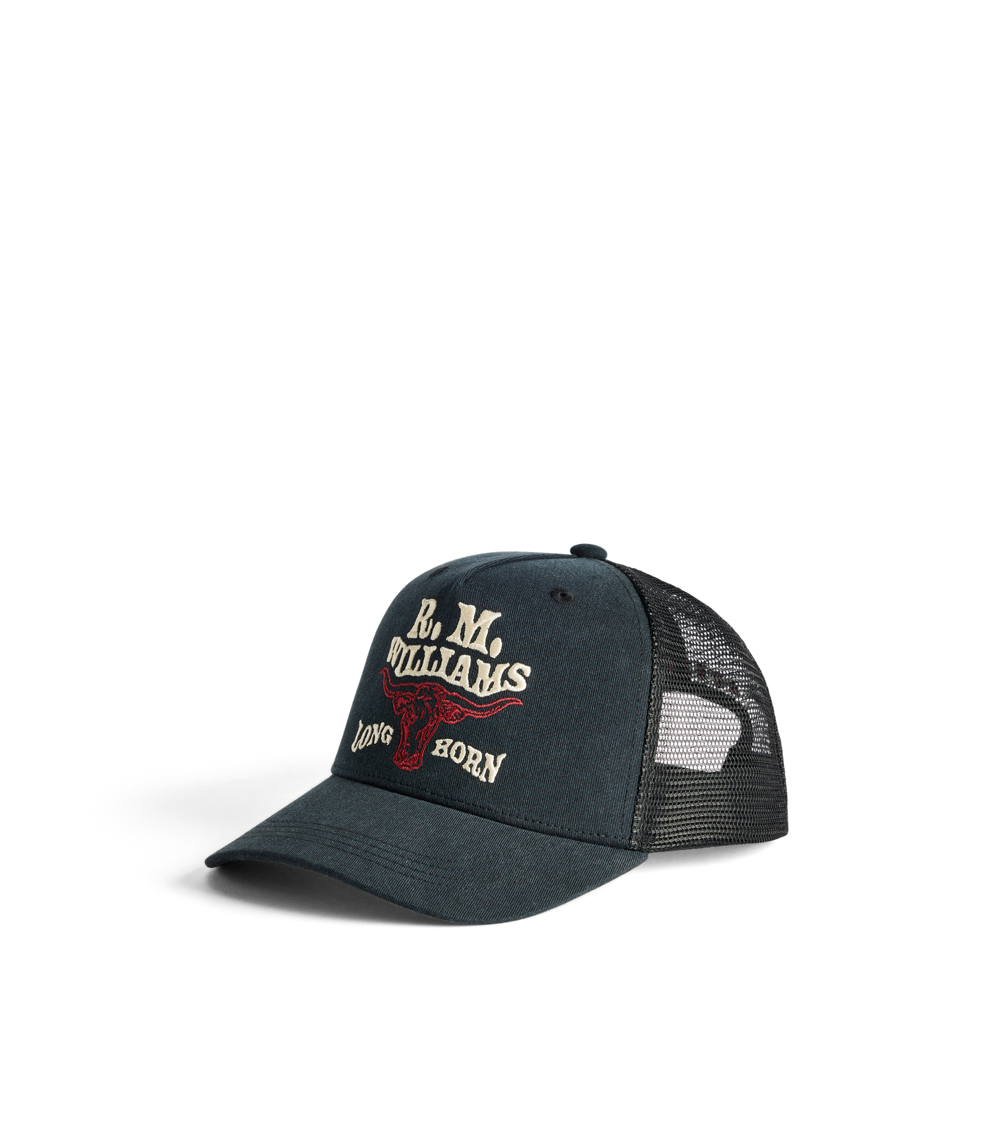 R. M. Williams - Longhorn Trucker Cap - Black Wash
