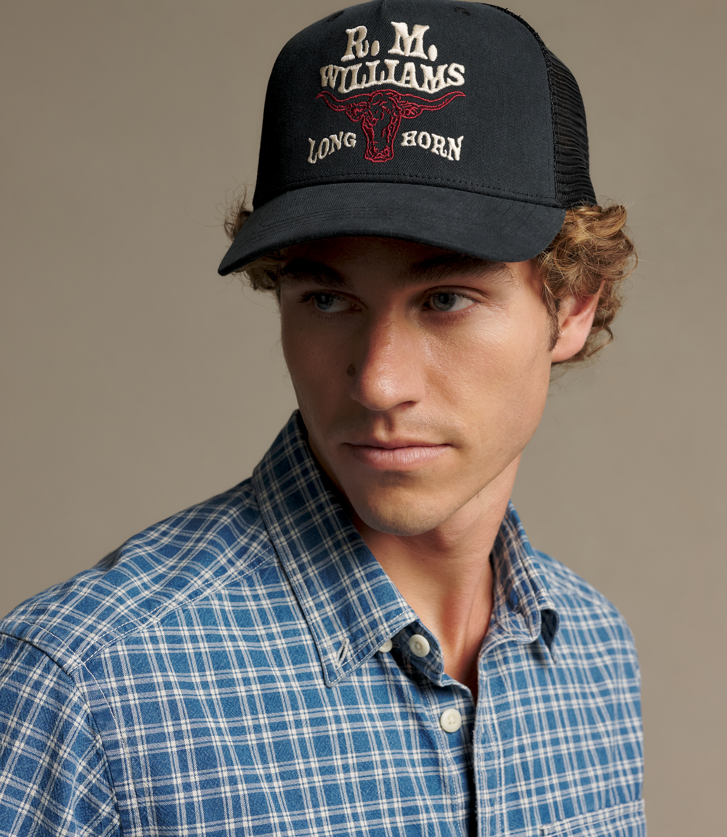 R. M. Williams - Longhorn Trucker Cap - Black Wash
