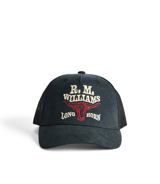 R. M. Williams - Longhorn Trucker Cap - Black Wash