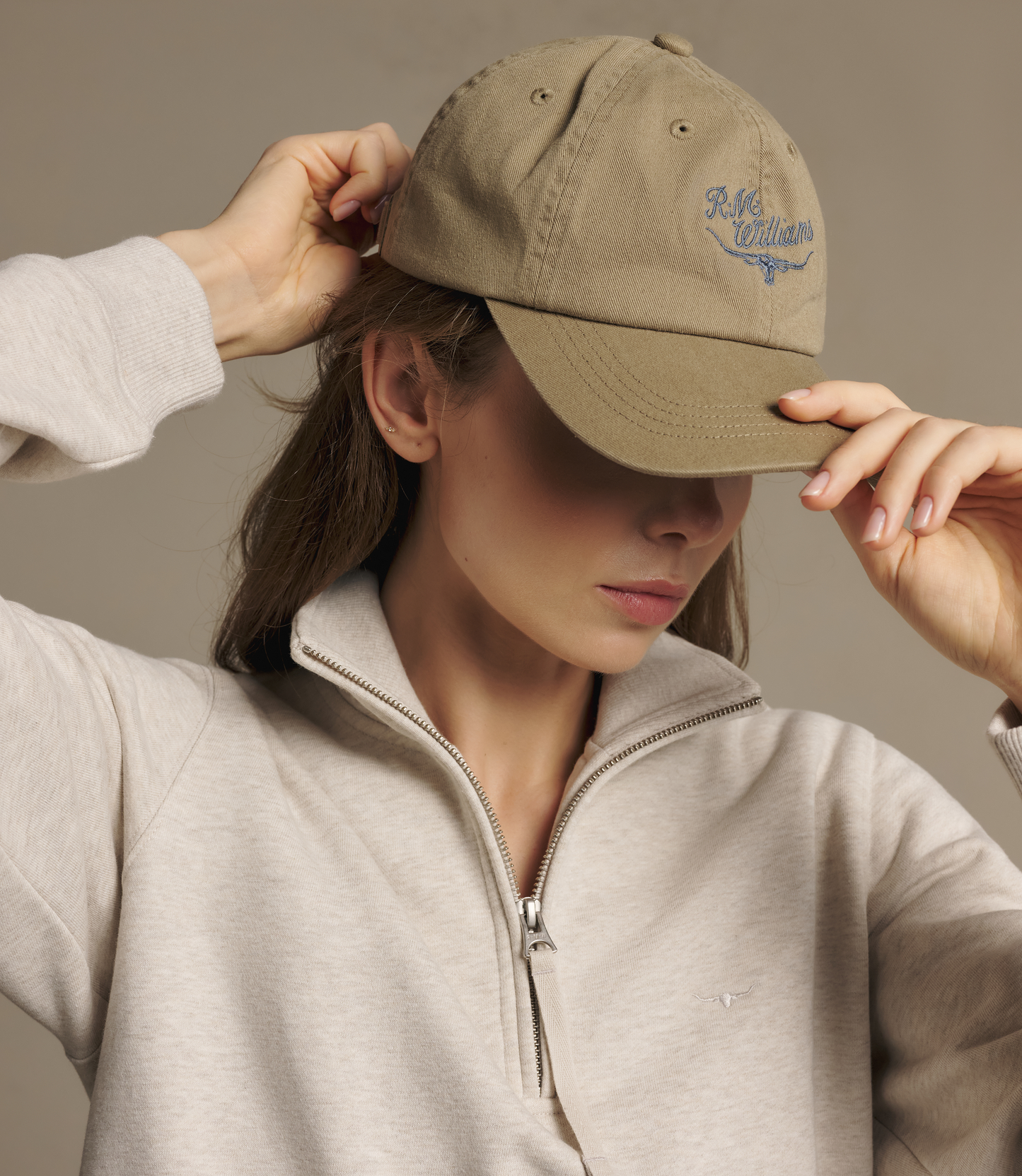 R. M. Williams - Script Longhorn Cap - Mud
