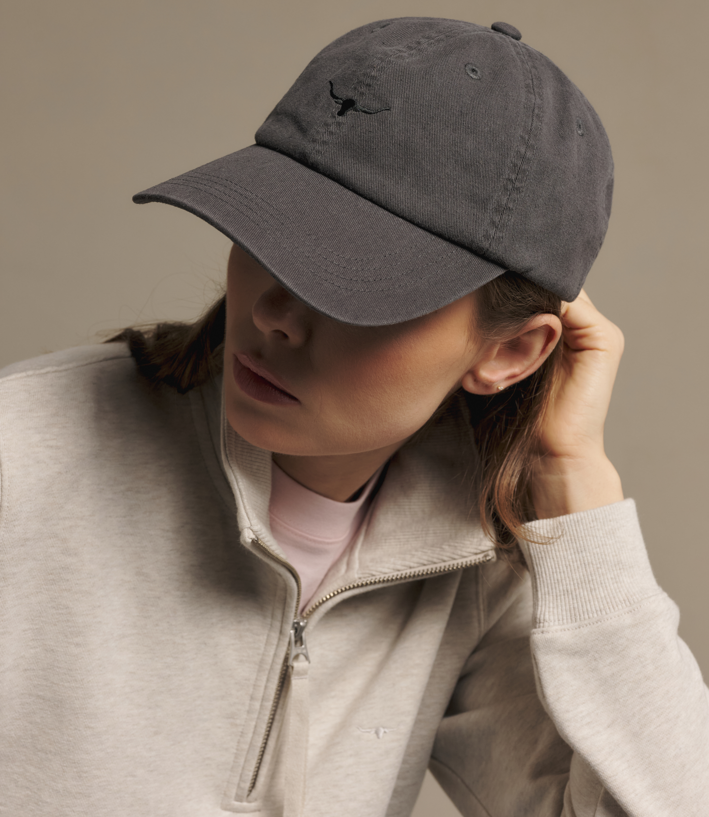 R. M. Williams - Mini Longhorn Twill Cap - Charcoal