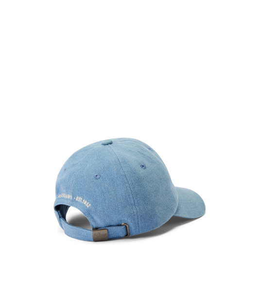 R. M. Williams - RMW Cursive Twill Cap - Indigo Wash