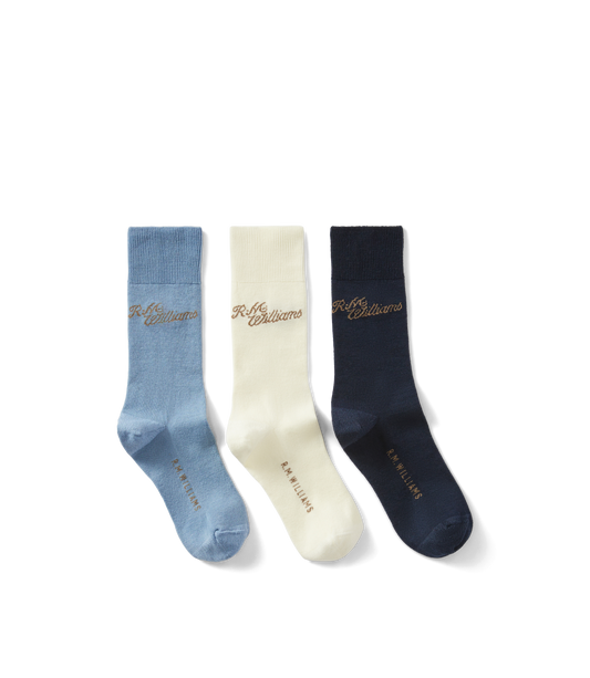 R. M. Williams Socks - Script 3 Pack