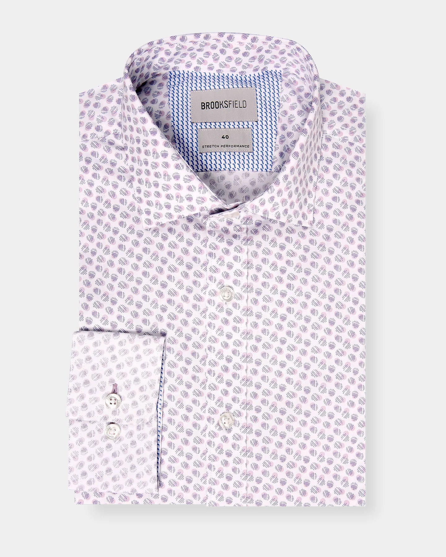Brooksfield - Pink/White Business Shirt