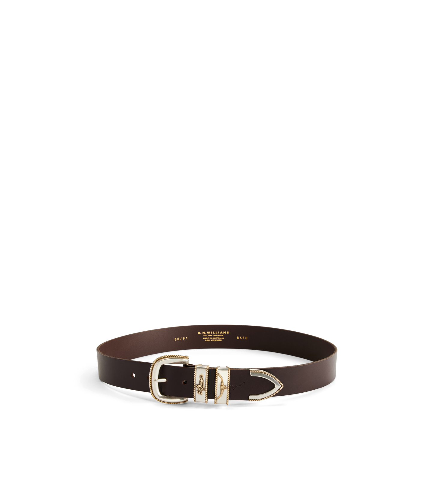 R. M. Williams - Rope Drover Belt - Chestnut