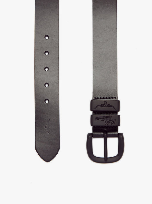 R M Williams - Drover belt - Black on Black