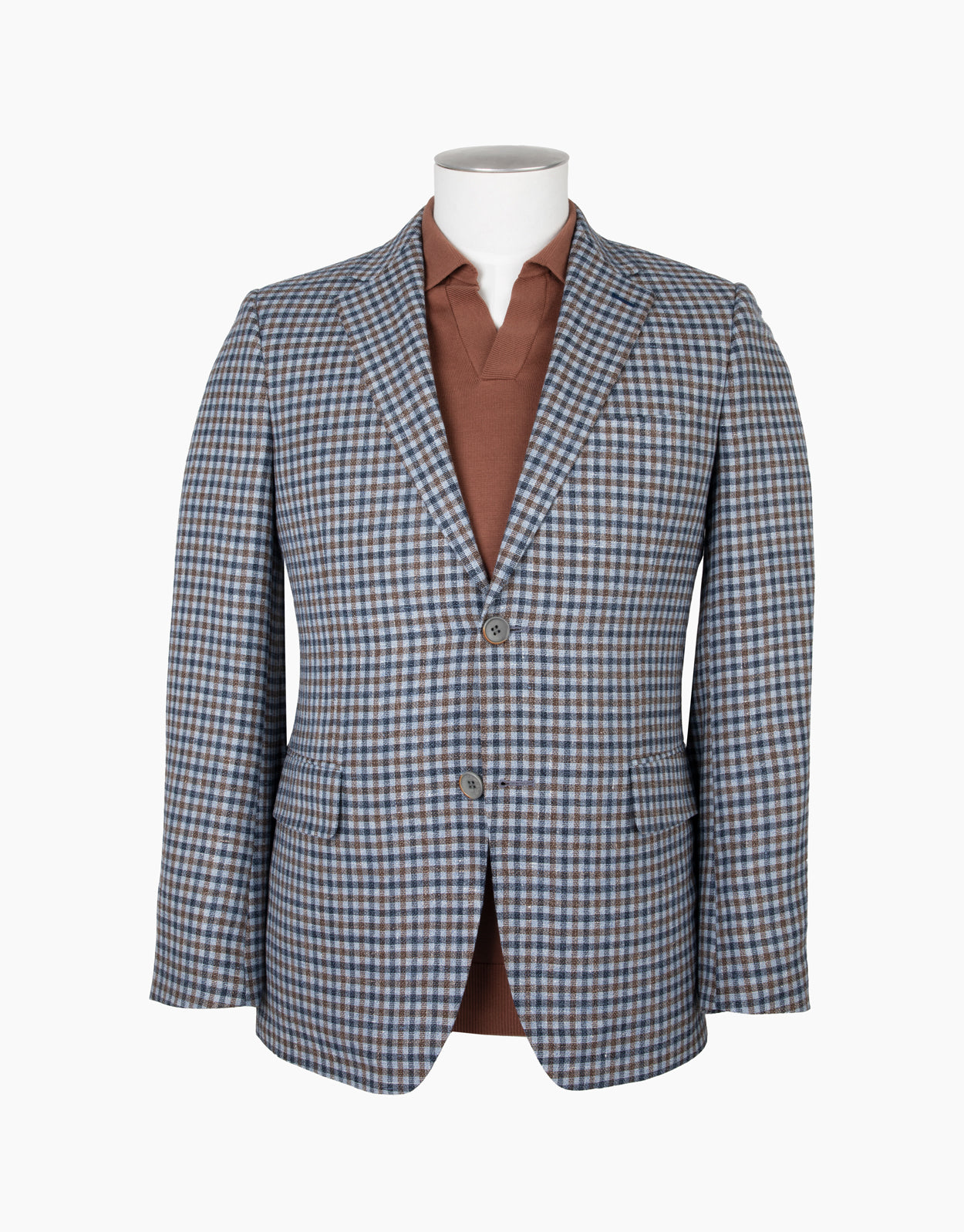Rembrandt - Hawker Jacket - Blue & Brown Guncheck