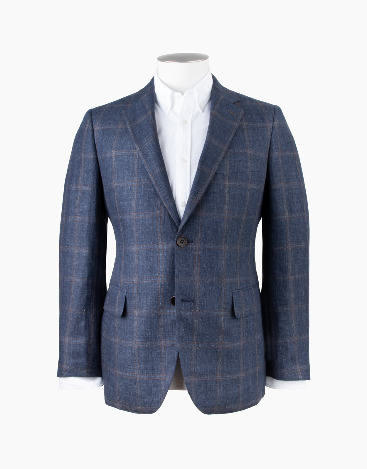 Rembrandt - Hawker Linen Jacket - Navy & Brown Check