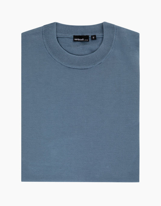 Rembrandt - Como Crew Neck - Dusty Blue