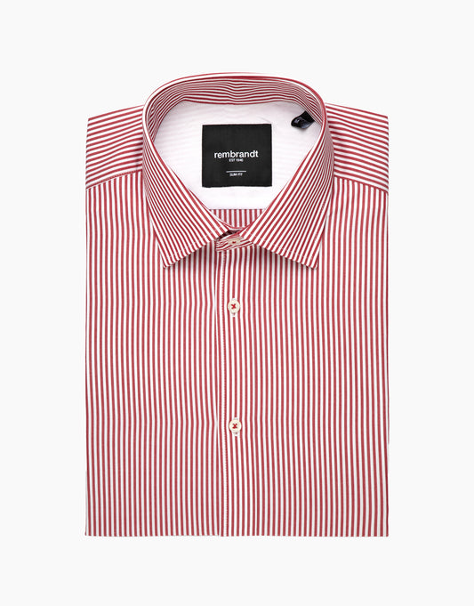 Rembrandt - London Shirt - Red Bengal Stripe